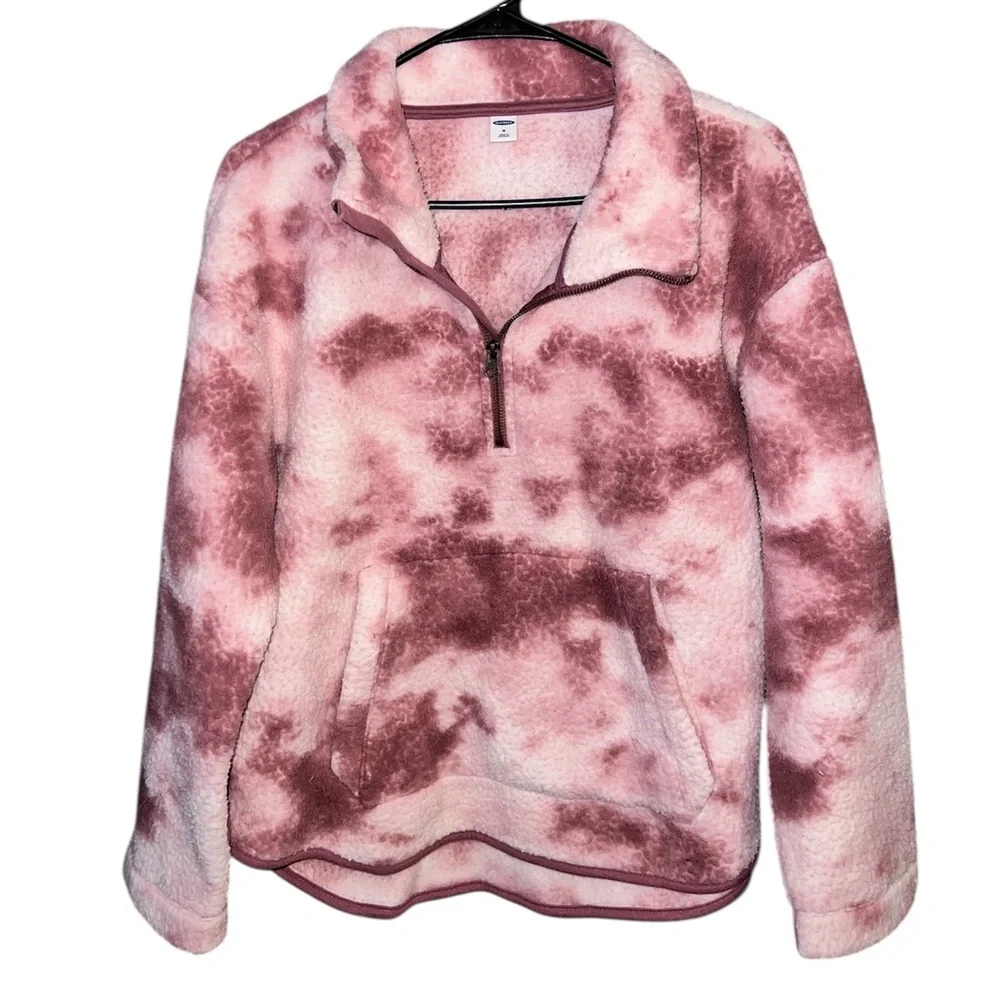 Old Navy Women’s sweater/sweatshirt size M pink multicolor - Picture 2 of 8